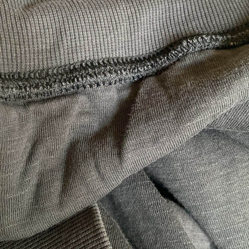 Athleta Charcoal Gray Pullover Hoodie with Light Pink Drawstrings - Picture 5 of 9